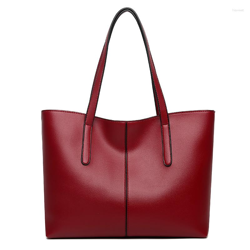 Shoulder Bags Foreign Trade Handbag Large Capacity Women's Bag Soft Leather Texture Tote Simple Retro Wholesale