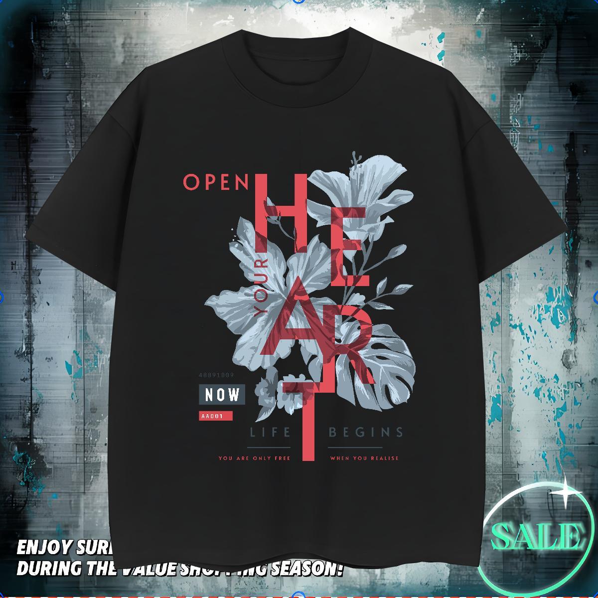 T-Shirts for Men 230g Pure Cotton tree Daily Wear O Neck Short Sleeves Asian Size Men Tops Tees Fashion New Comfortable Clothes