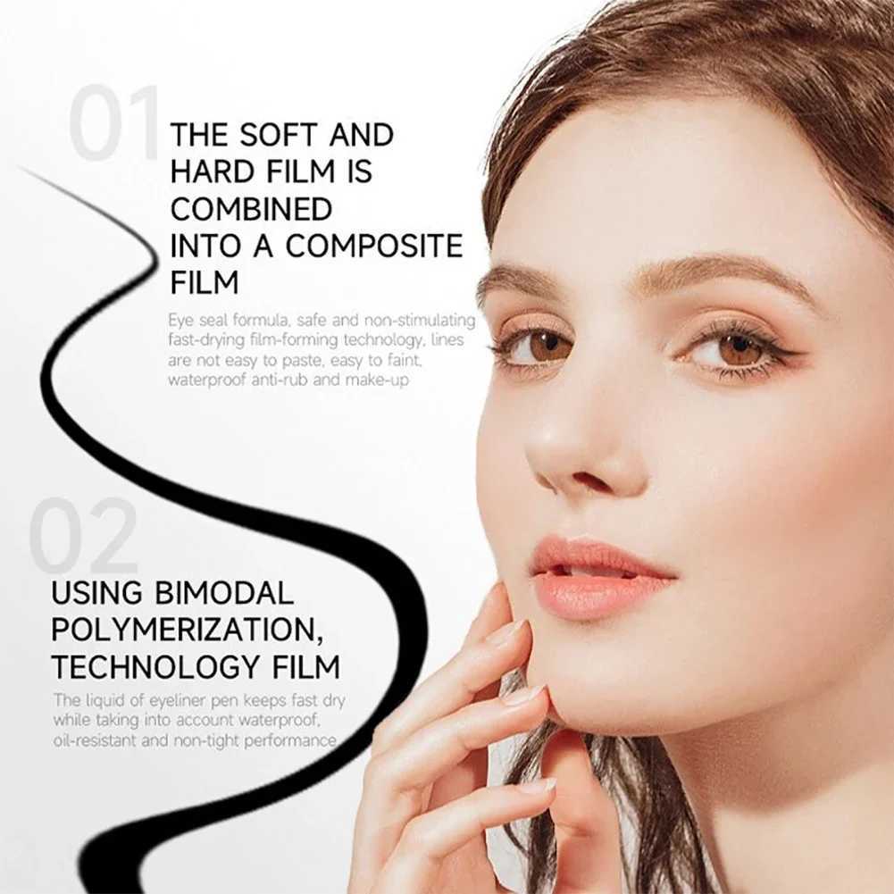 Waterproof Lower Eyelash Stamp Set New Easy To Use Quick Dry Eye Liner Portable 0.01mm Tip Lower Lash Stamp With Ink Y240813