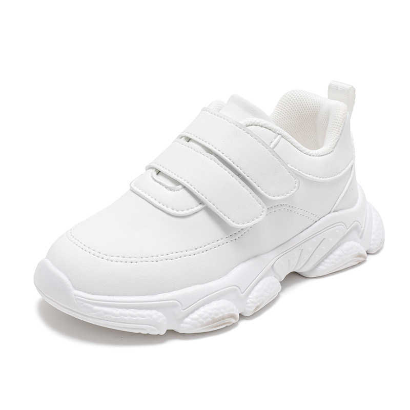 Sneakers Childrens sports shoes girls white shoes spring 2024 new item. Middle and large childrens soft soled white elementary school students perform