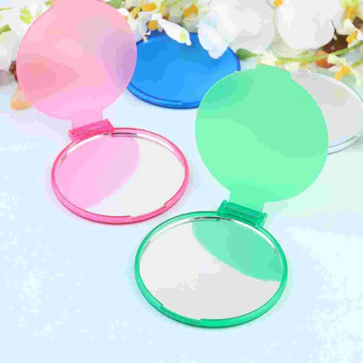 12 piece makeup mirror compact circular mirror small pocket wallet mirror loose 2 4-inch handheld folding mirror W240813