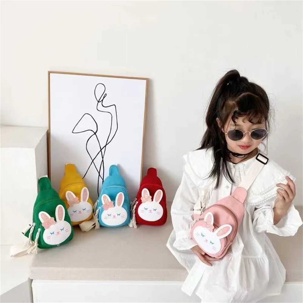 Rabbit Crossbody Bag for Boys and Girls Chest and Waist Bag Outdoor Fashion Personalized Childrens Small Backpack W240813