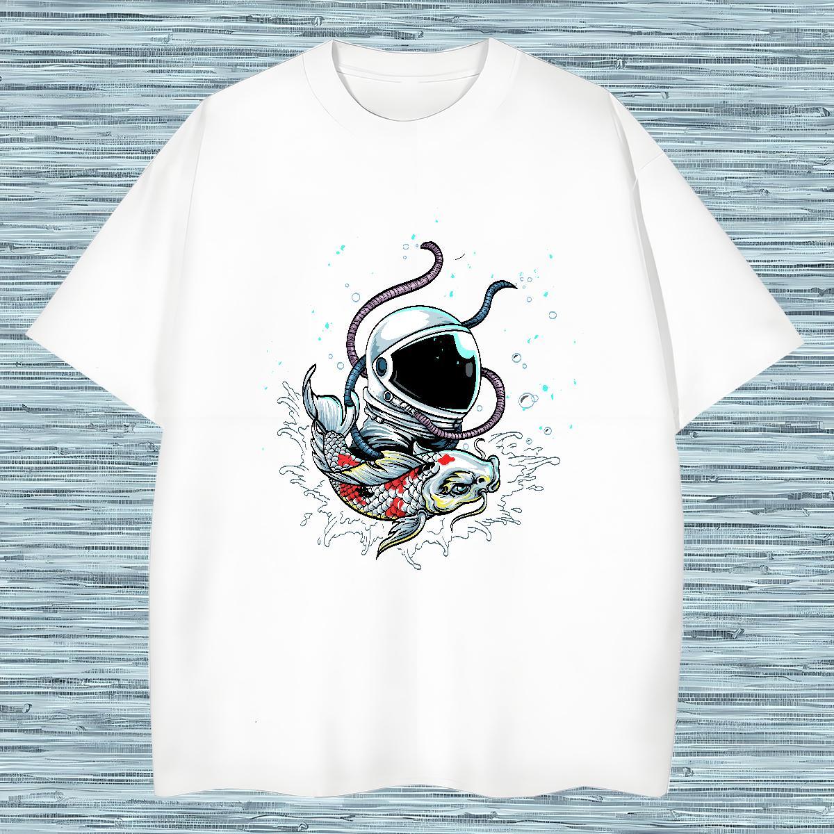 T Shirts Men 230g Cotton planet Street wear Hip Hop Short Sleeve O-Neck Custom Print Plus Size Couples T Shirts Stylist Designer Clothes