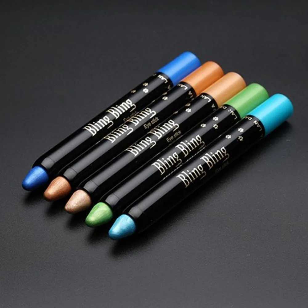 New 1PCS Beauty 15 Different Colors Highlighter Eyeshadow Pencil Cosmetic Glitter Eye Shadow Eyeliner Pen for Women#278651 Y240813