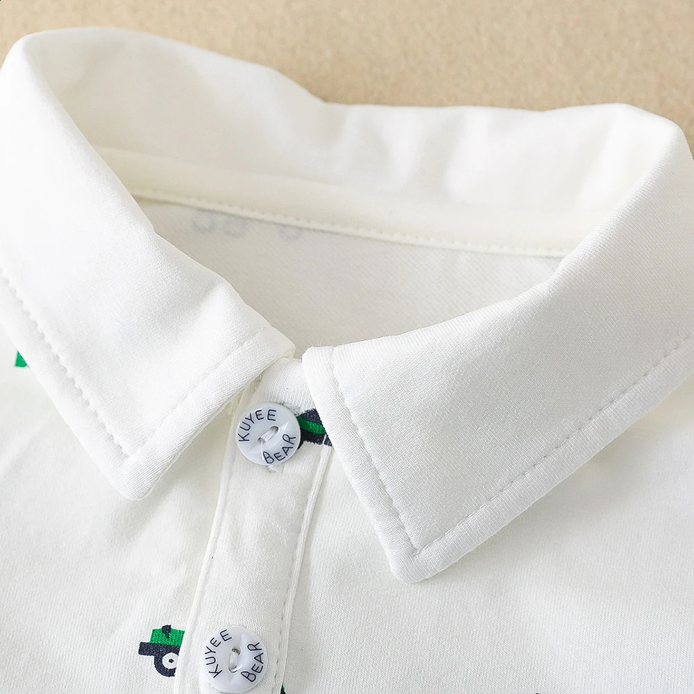 Baby Boys Cotton POLO Shirt Kids Lapel Casual Spring Autumn Children Pullover T-shirt 2-5 Years Old Boys Long Sleeved Clothing 240810