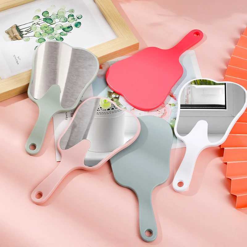1 dental mirror shaped mirror handheld unbreakable plastic cosmetic mirror dental accessory dental gift W240813
