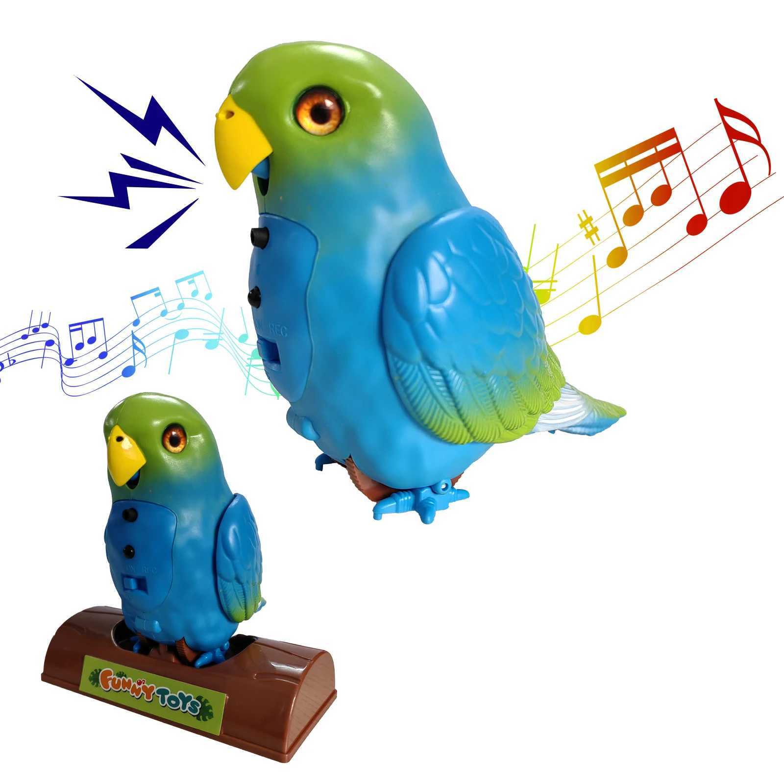 Electronic Bird Sound Parrot Aniamal Pet Toy for Toddler Childrens Electric Talking Singing Sound Making Toys Gift for Kids Y240814