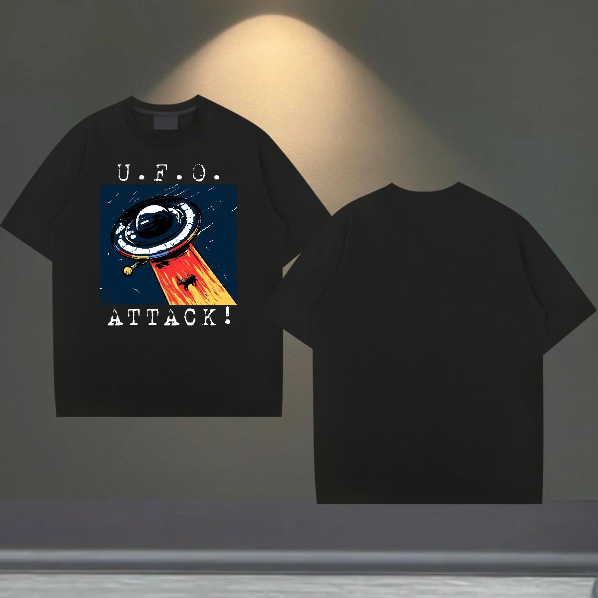 Soft Men Tees Street Wear 230g 100% Cotton Custom Print Oversized Breathable Crew Neck ET T shirt DIY Clothes