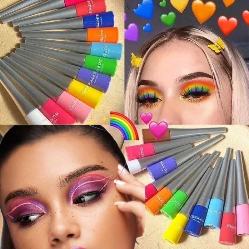 Colorful Sexy Eyeliner Liquid Pencil Waterproof Easy To Wear Make Up Matte Eye Liner Blue Red Green White Gold Brown Eyliner Y240813