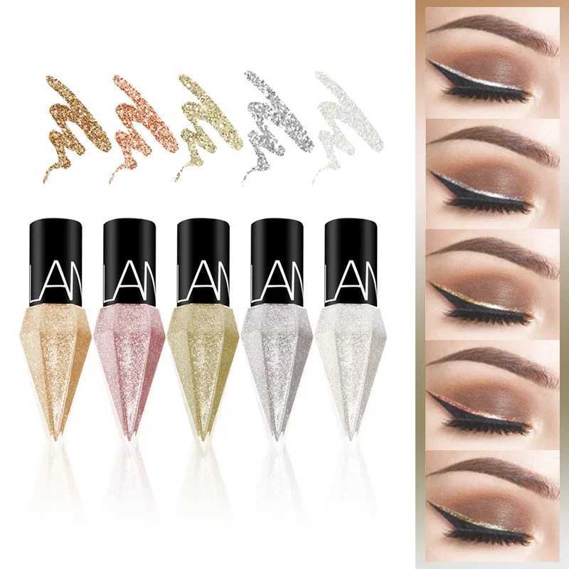 New Professional Shiny Eyeliners Cosmetics for Women Pigment Silver Rose Gold Color Diamond Liquid Glitter Eyeliner Cheap Makeup Y240813