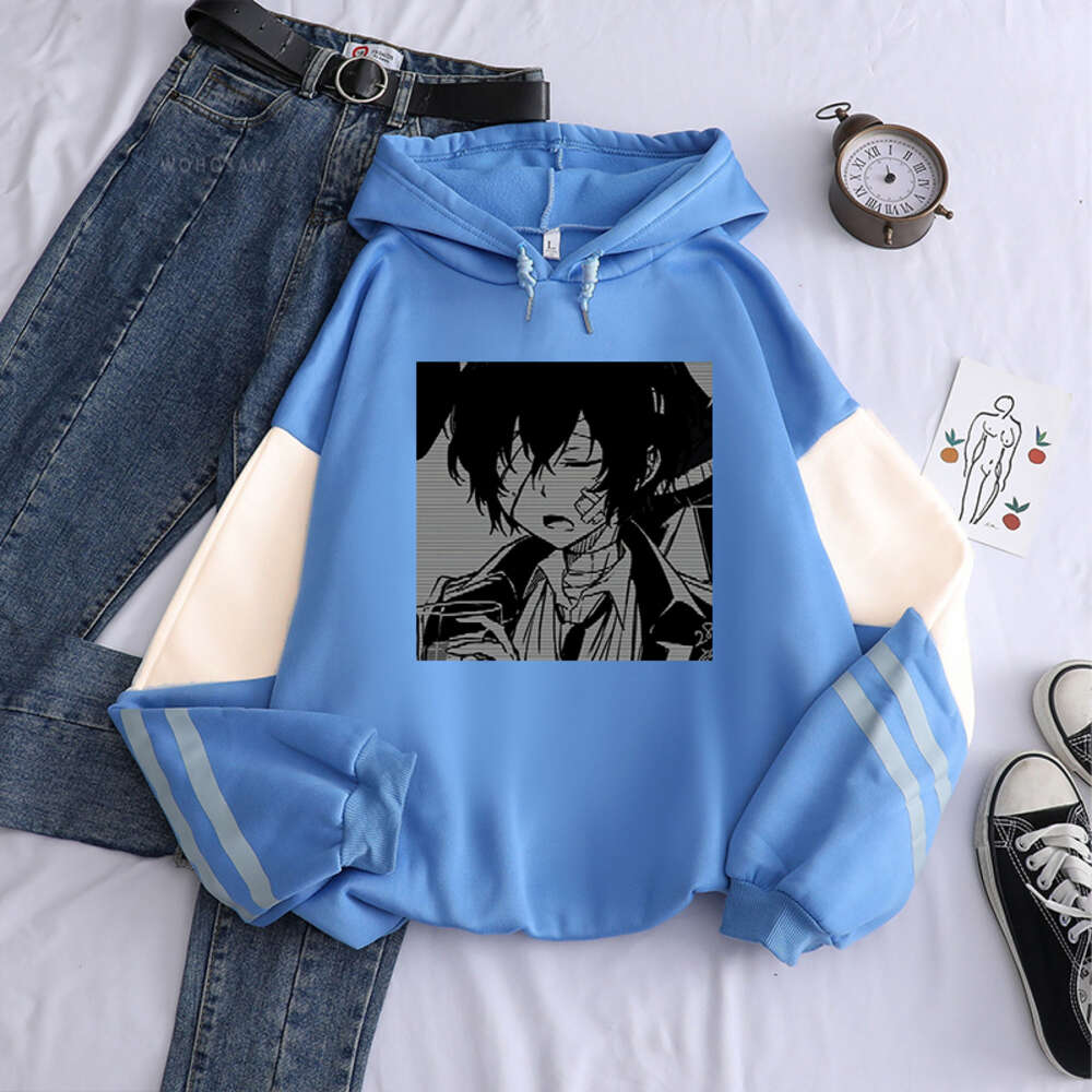 Stray Bungo Dogs Dazai Osamu Anime Hoodies Haruku Printed Plus Size Streetwear Winter Casual Warm Men Women Gift Sweatshirts