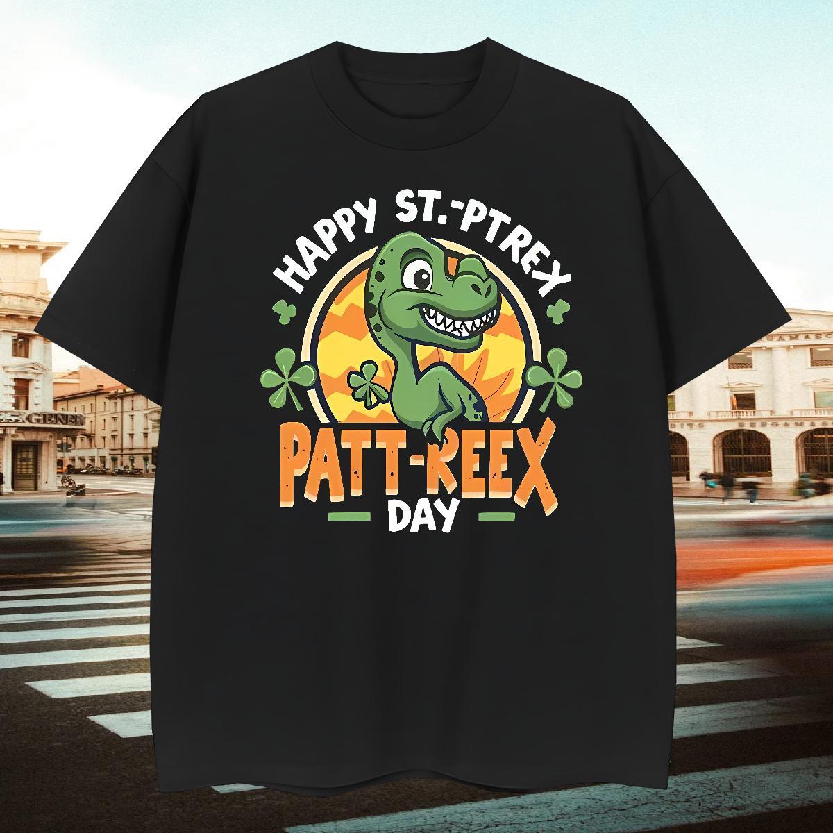 Designer T-Shirts for Men dinosaur Breathable Crew Neck Sport Graphic 230g Pure Cotton Men Clothes T-Shirt Fashion New Wear