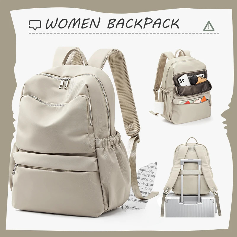 womens backpack short distance travel airline backpack official notebook School Backpack Small Men Nylon Travel Backpack 240813