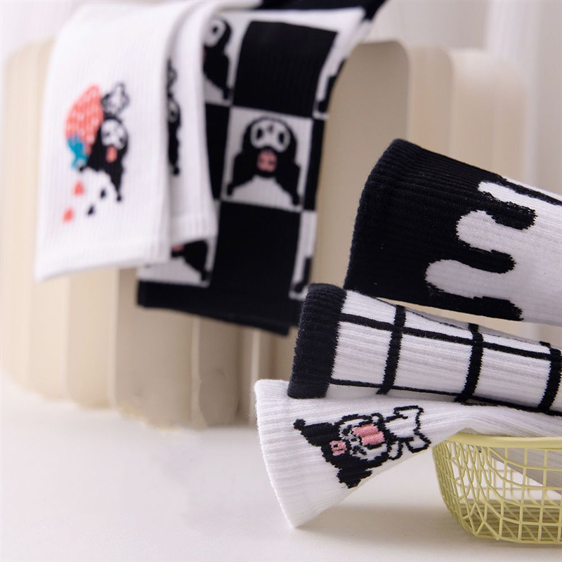 Wholesale Socks Autumn Socks Children's Long Tube Ins Trendy Versatile High Beauty Forest Series Middle Tube Student White Cute