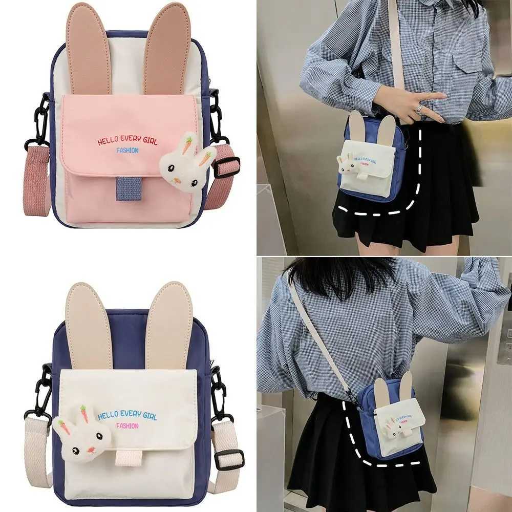 Girls new one shoulder messenger bag womens cute student outdoor travel casual handbag small bag W240813