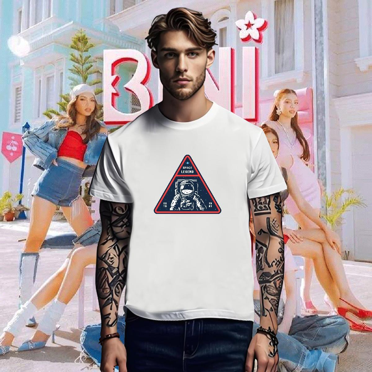 T-Shirts for Men 230g Cotton universe Street Wear Crew Neck Black White Men Clothes T-Shirt Fashion Designer Wholesale Tees