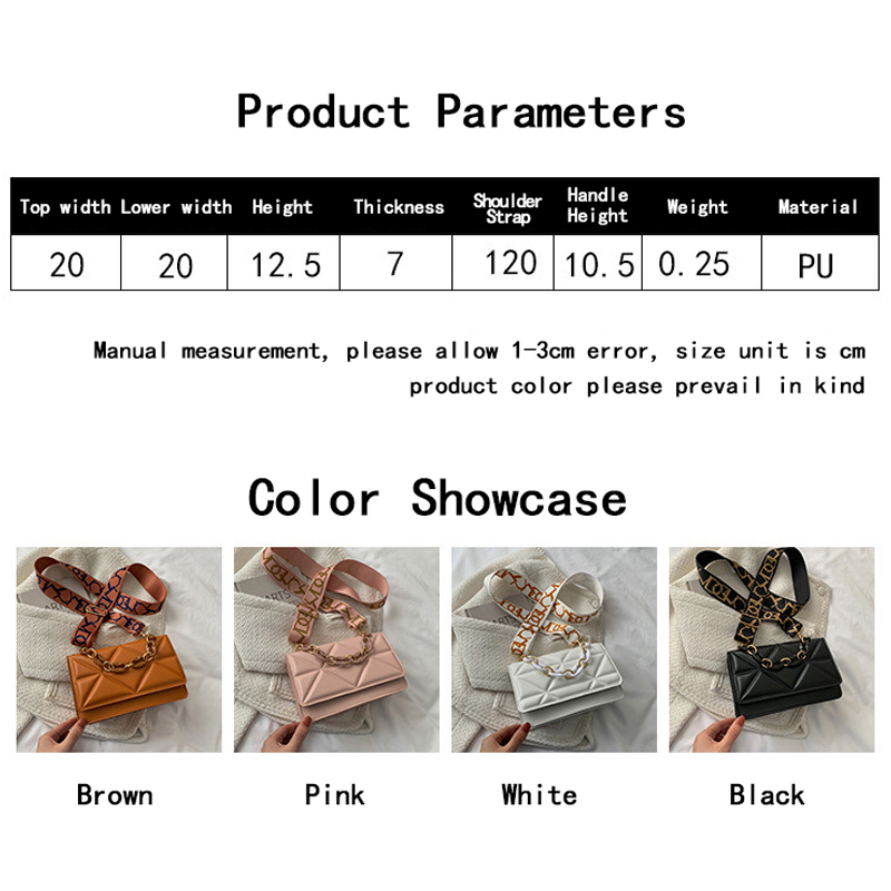Designer tote bag simple leisure handbag fashion 2024 new retro personality wide shoulder strap shoulder bag Yankee thick chain small bag