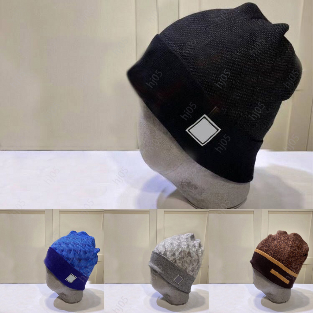 designer beanie designer hats for men knitted bonnets winter hat fall Plaid thermal skull cap casual fashion classical luxury beanies grey black blue keep warm mz012