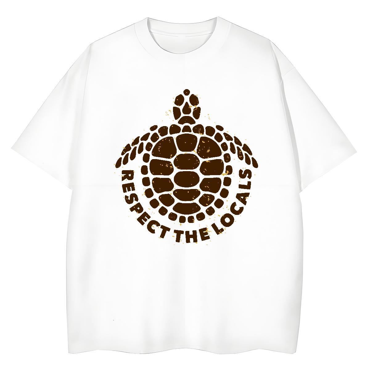 Cool Design Man T Shirts tortoise Breathable Short Sleeve Outdoor Anime Print 100% Cotton 230g Men Tshirts Casual New Clothes