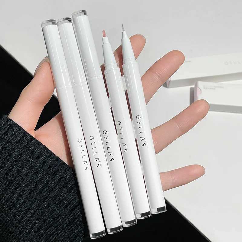 Sparkling Crystal Lying Silkworm Pen Liquid Galaxy Glitter Eyeliner Eye Shadow Pen Blade Brush Head Makeup Peach Highlight Pen Y240813