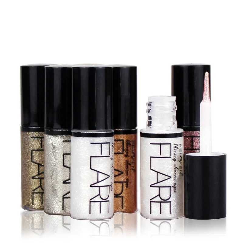 Professional New Shiny Eye Liners Cosmetics for Women Pigment Silver Rose Gold Color Liquid Glitter Eyeliner Cheap Makeup Beauty Y240813