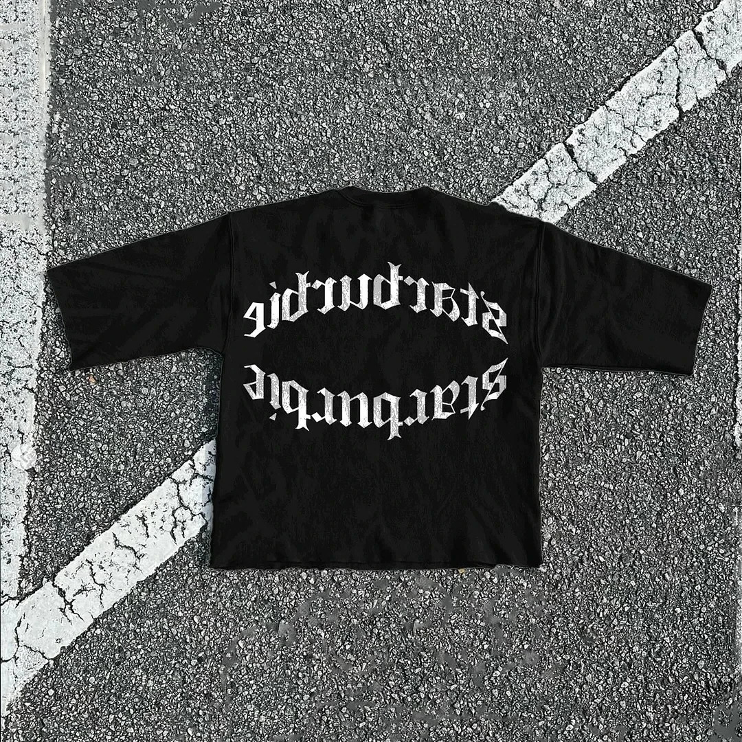 Streetwear T Shirt Y2K Tops Hip Hop Gothic Teeth Graphic Print Oversized TShirt Mens Womens Round Neck Cotton Short Sleeve Tops 240809