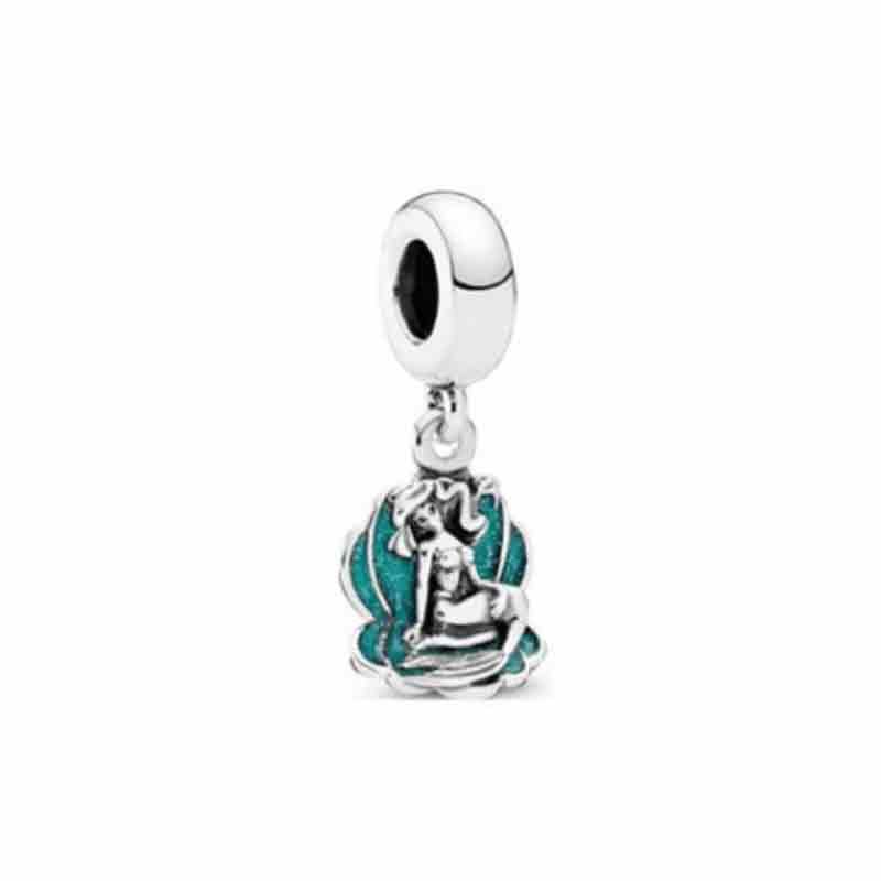 New In Parrot Elephant Shell Princess Dangle Charms Bracelet Trinket Pendant Beads For Jewelry Making Free Shipping