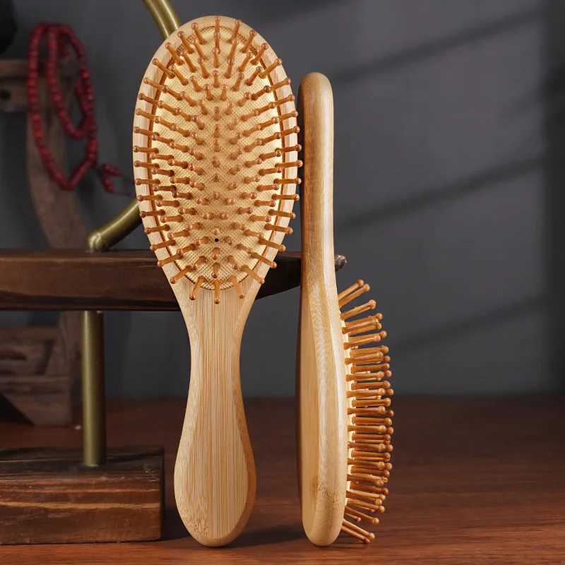 1 piece of wooden air cushion massage comb paddle pad hair removal massage brush brush comb scalp comb health bamboo comb W240813