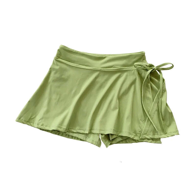 Y2K casual Sports Badminton Tennis Half-body Pants side slits Yoga Sunlight sporty girls aesthetic comfortable Skirt