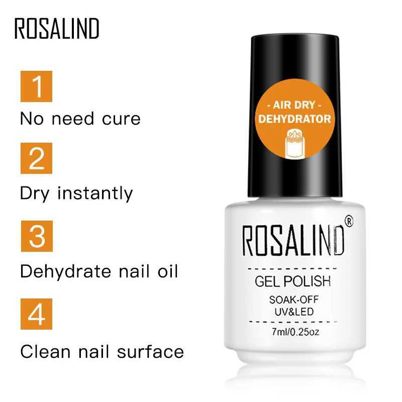 ROSALIND Primer Gel Polish Semi Permanent Nails For Manicure Strengthen Top Base Coat Soak Off UV Vernis Lacquer Nail Gel ArtM240814