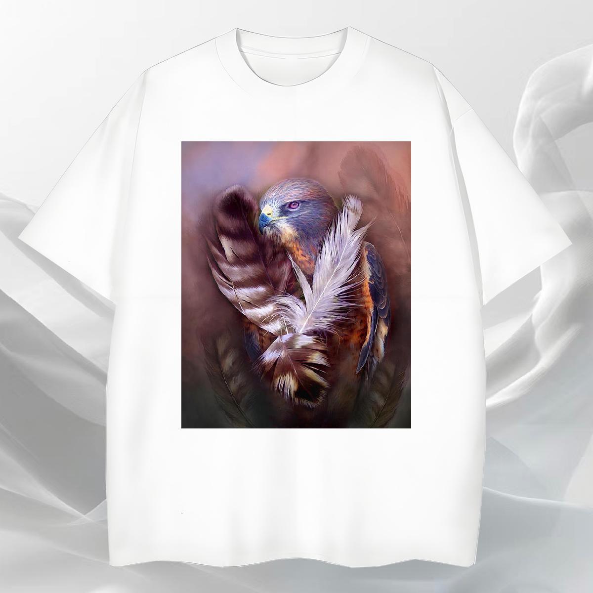 Unisex Men Clothes T-Shirt Hip Hop 100% Cotton 230g DIY Printed Breathable Crew Neck cool T-Shirts New Arrival Polos