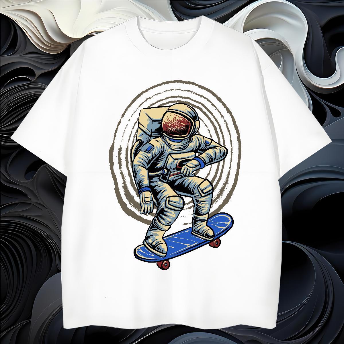 Mens T Shirts 100% Cotton 230g universe Home Outdoor Round Neck Short Sleeve Custom Anime Couples T Shirts Free Shipping Loose Fit Tops
