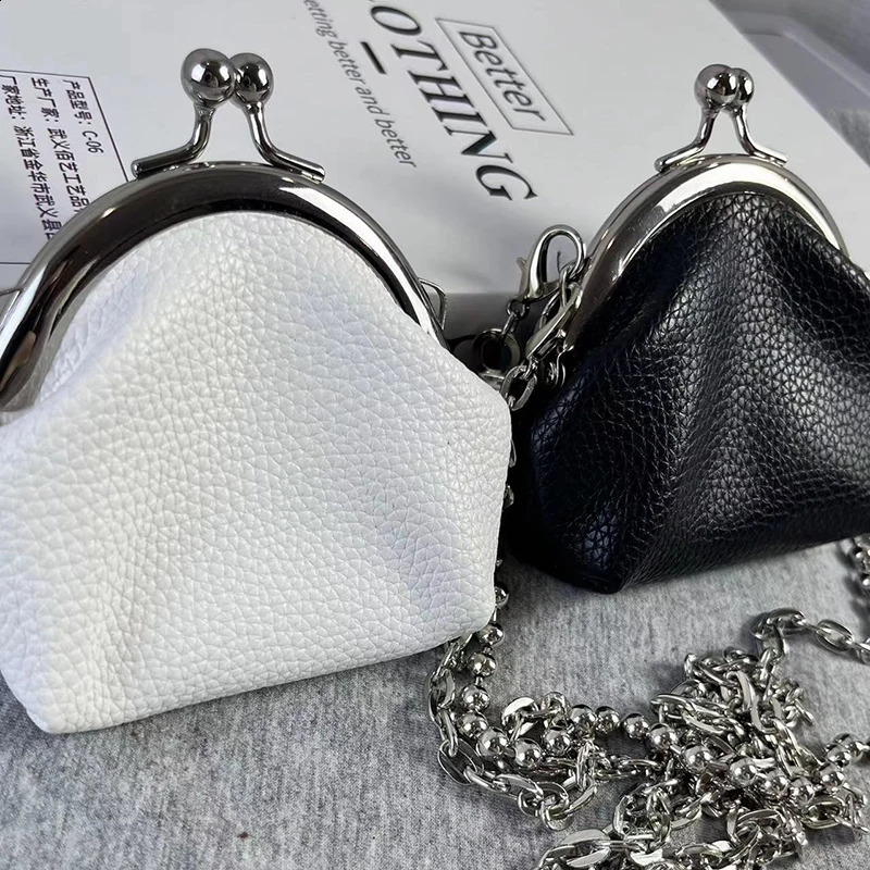 Womens Texture Chain Small Bags Fashion Mini Bags Chain Single Shoulder Crossbody Zero Wallet Small Headphone Evening Bags 240813
