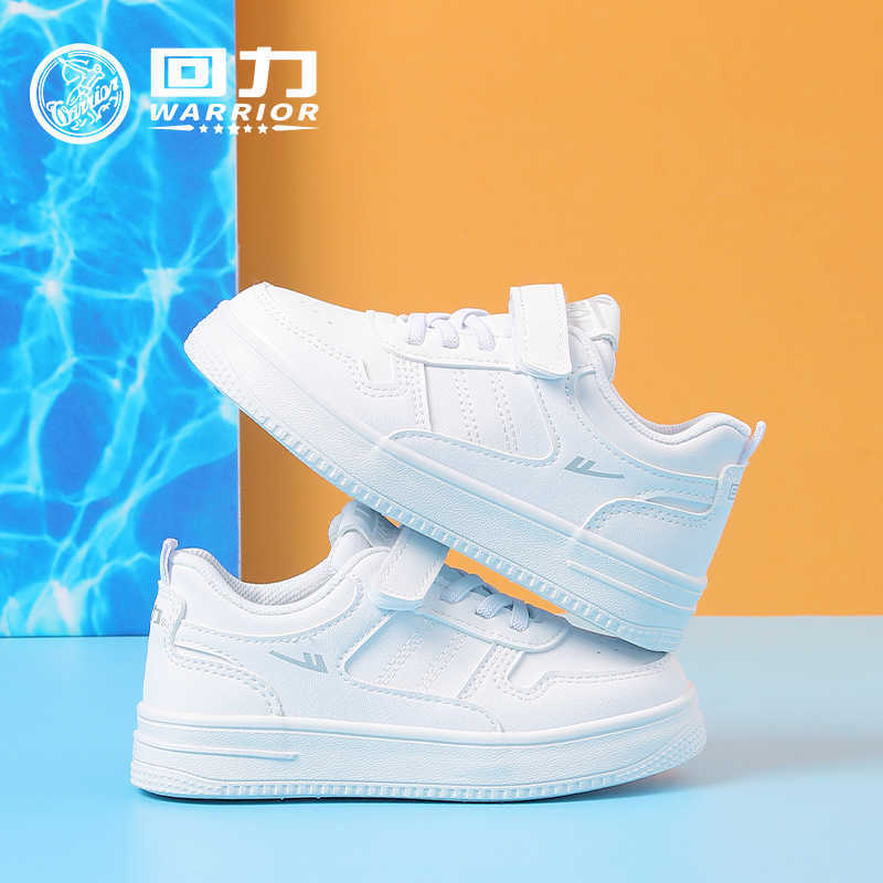 Sneakers Huili Childrens Shoes Childrens Little White Shoes 2024 Spring New Collection Boys Soft soled Board Shoes Girls White Casual Shoes H240815