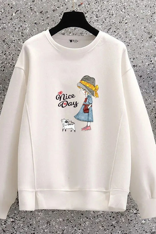 6535 Fish Scale # Long Sleeve Women's T-shirt 2024 New Korean Split Hoodie Versatile Loose Round Neck Top