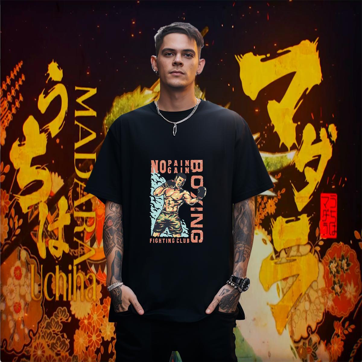 T Shirt For Man 230g Pure Cotton portrait Casual Beach Round Neck Short Sleeve Custom Printed Men Clothes T-Shirt Free Shipping Comfortable Clothings