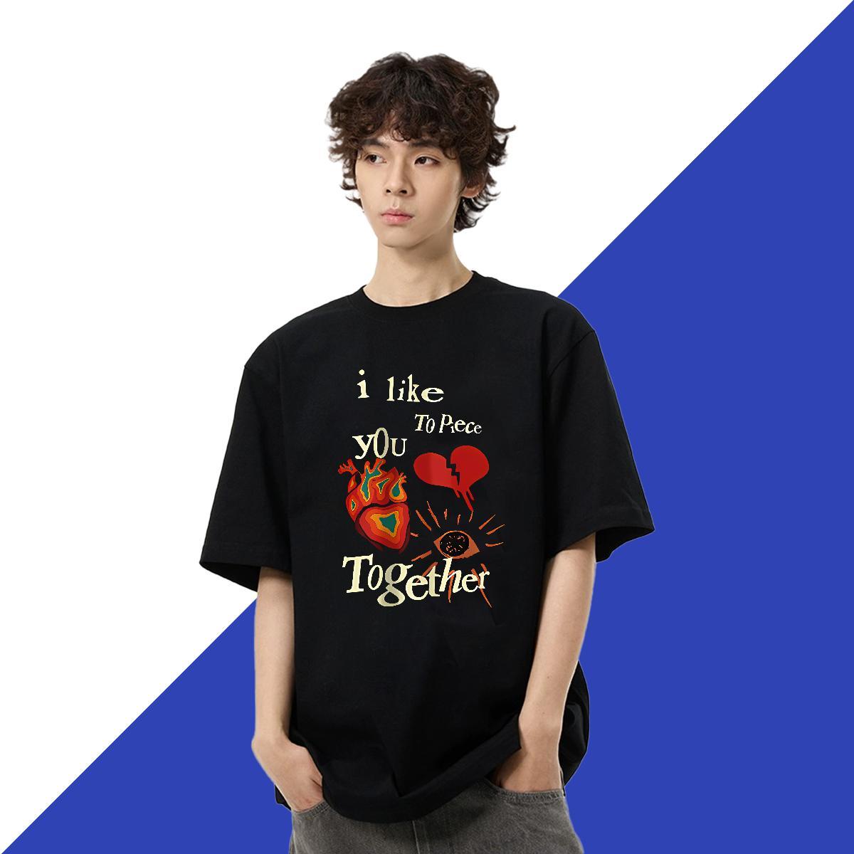Wholesale Men Tshirts Street Wear 230g 100% Cotton Oversized O Neck Short Sleeves letter T-Shirts Stylist Clothings
