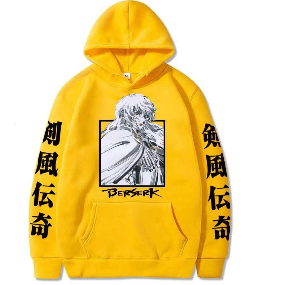 Anime Berserk Griffith Print Sweatshirt Men Women Long Sleeve Comfortable Soft Oversized Streetwear Japanese Manga Hoodies