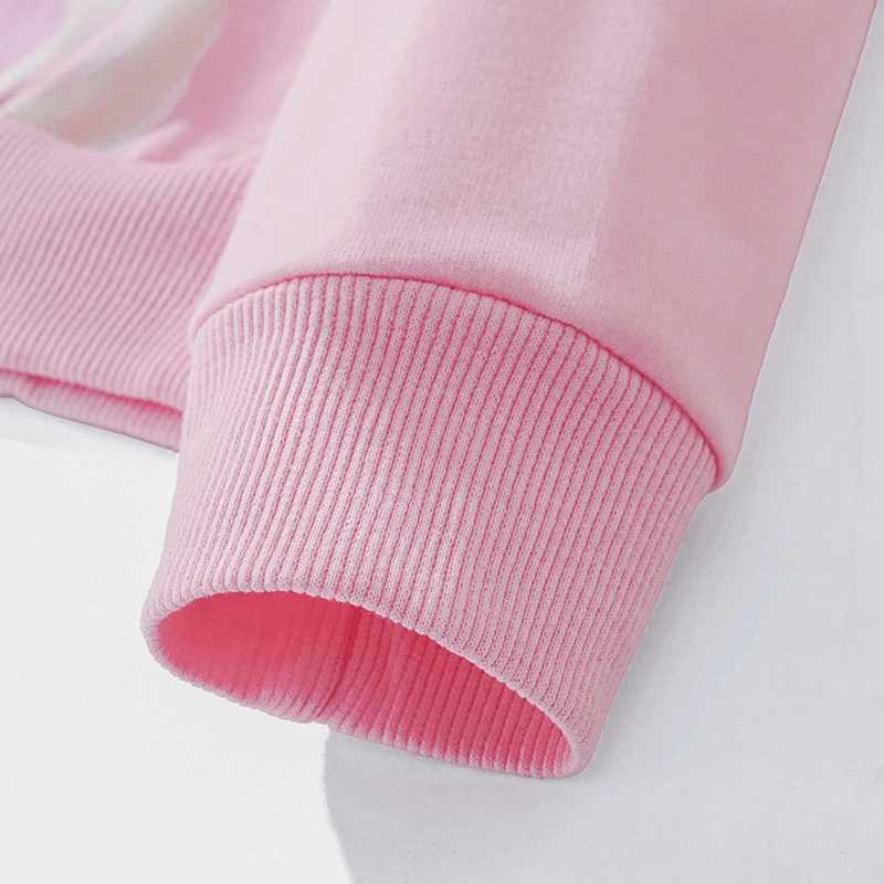 Little Girl Sleeveless Sweatshirt Baby Cartoon Bunny Princess Print Clothes Kid Autumn Winter School Outdoor Play Party HoodieY240814