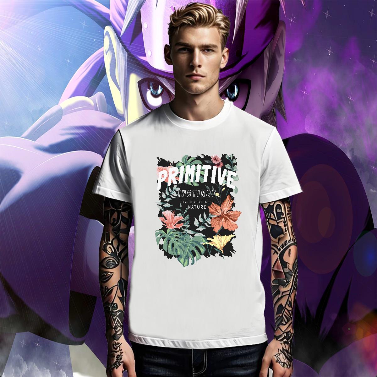 Popular Tshirts Hip Hop Street 230g 100% Cotton Custom Printing Crew Neck flower T Shirts Men Brand Tops Tees