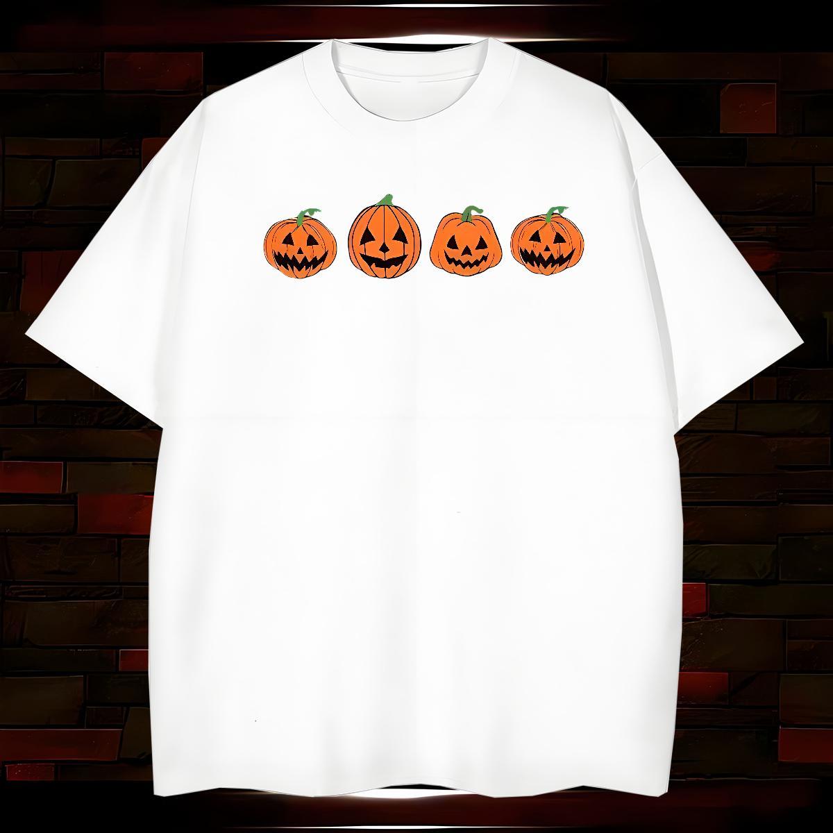 T-Shirts 230g 100% Cotton halloween Daily Wear Crew Neck Oversized Men Tshirts Customized Brand Tees