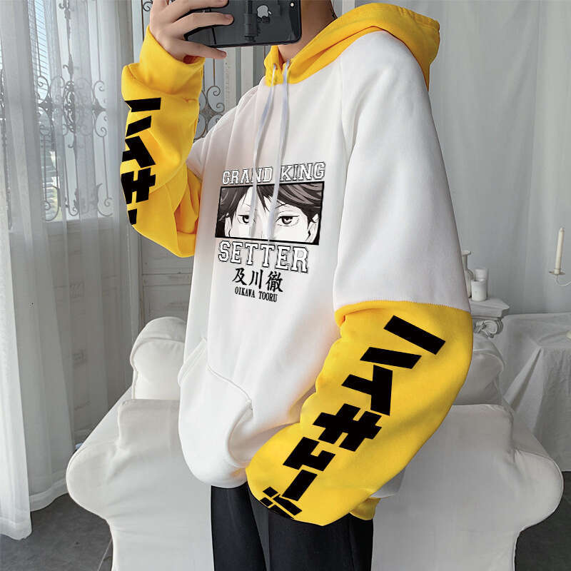 Anime Haikyuu Haruku Oikawa Tooru Eyes Manga Hoodies Unisex Long Sleeve Oversized Winter Volleyball Junior Cartoon Sweatshirts