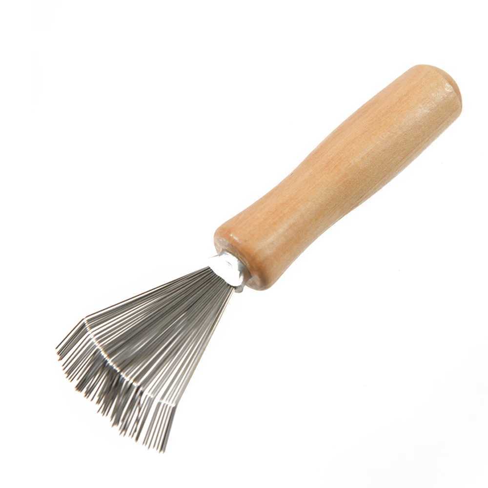 1 piece of wooden comb cleaning machine delicate cleaning detachable brush cleaning tool handle embedded tool W240813
