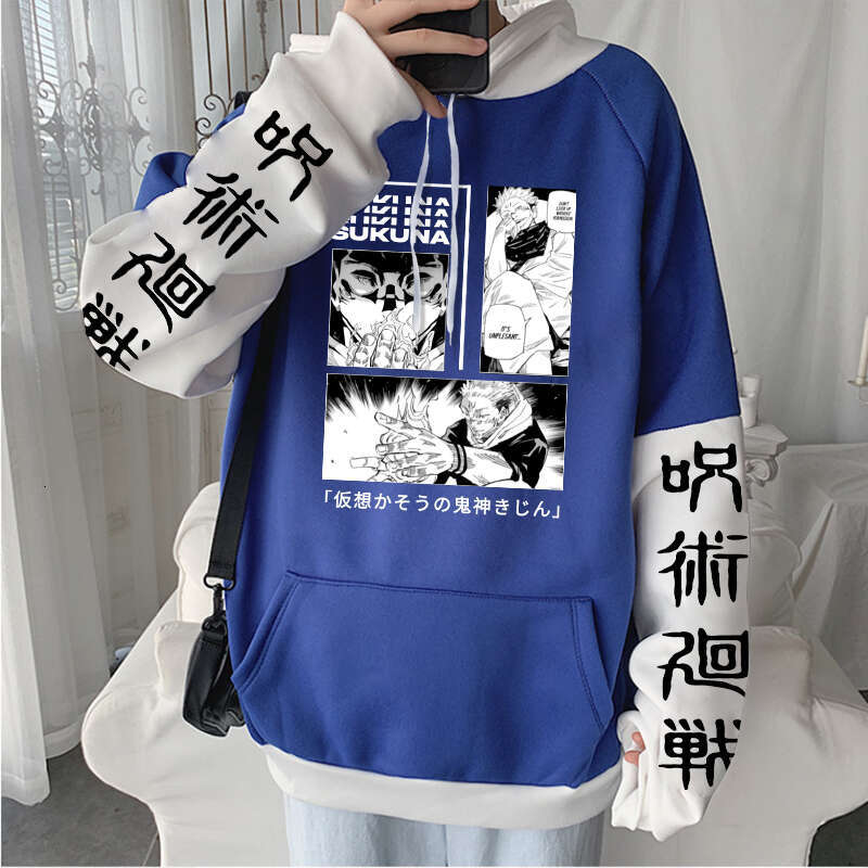 Jujutsu Anime Kaisen Hoodies Gothic Cool Sukuna Ryoumen Manga Haruku Men Plus Size Autumn Winter Long Sleeve Sweatshirts