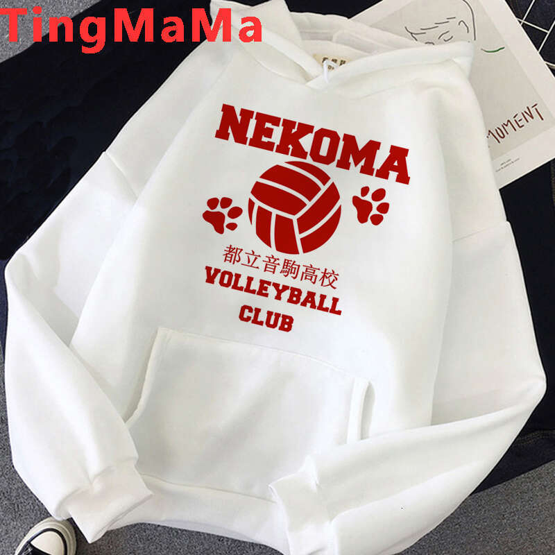 Haikyuu Oya Japanese Anime Hoodies Men Kawaii Cartoon Nekoma Graphic Streetwear Kuroo Volleyball Sweatshirts Male