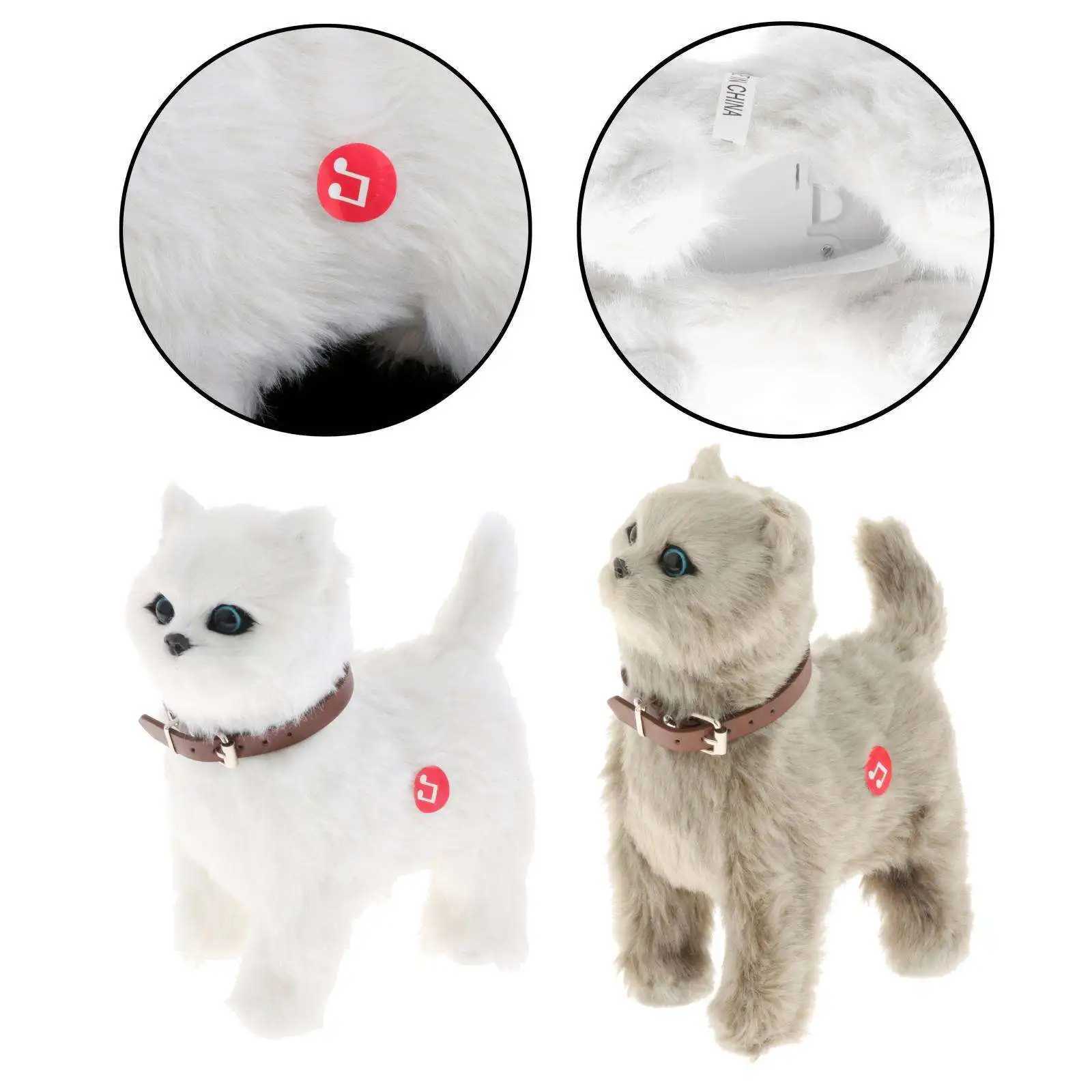 Plush Electronic Pet Cat Educational Figures Early Learning Walking Toy for Xmas Present Children Toys Baby Boys Girls Age 3+ Y240814