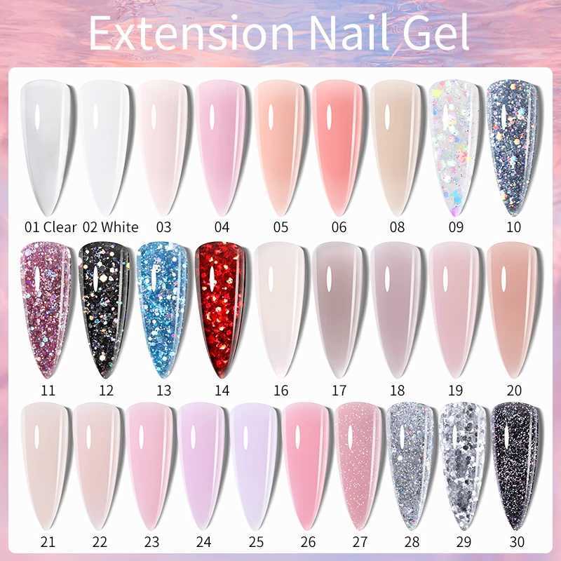 LILYCUTE 15ML Quick Extension Gel For Nails Nude Pink Semi Permanent UV Gel Nail Polish Nail Art Acrylic Crystal Prolong GelM240814
