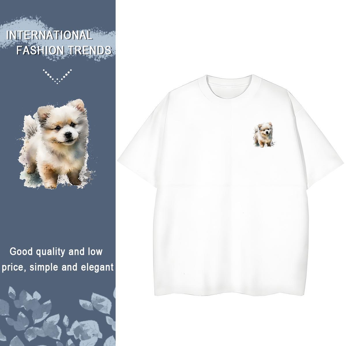 T shirt 230g Cotton Street Round Neck Short Sleeve Oversized Couples T Shirts Designer Fashion Comfortable Tops