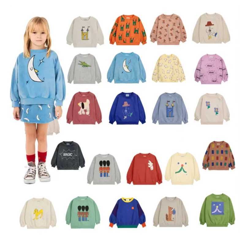 Children Sweatshirts New 2024 BC Autumn Winter Kids Boys Girls Sweaters Long Sleeve Cartoon Print Cotton Cute Outwear ClothesY240814