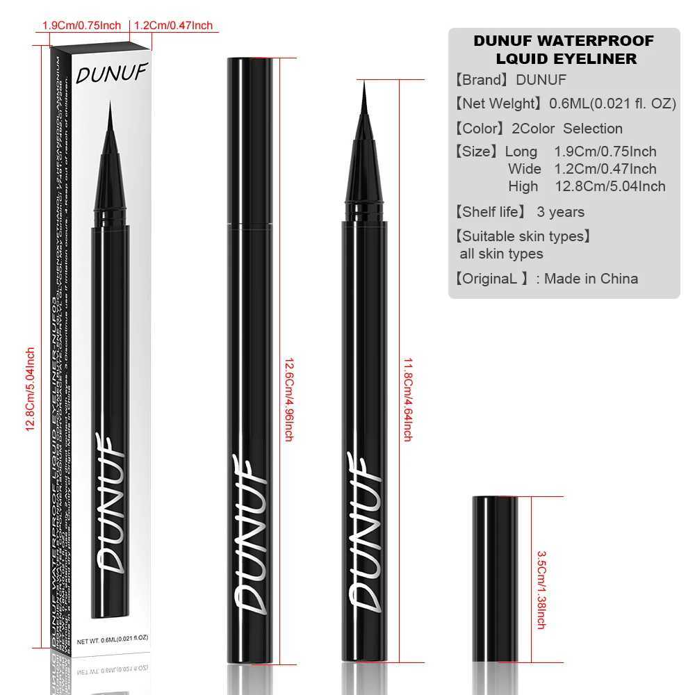 Black Liquid Eyeliner Brown Make Up Eye Liner Pencil 0.01mm Ultra Fine Quick Dry Long Lasting Waterproof Eyeliner Eyes Makeup Y240813